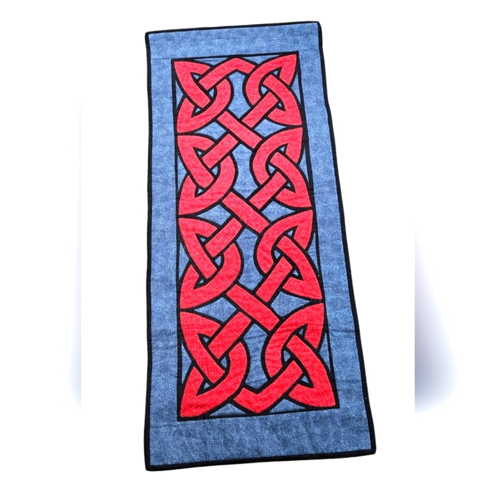 Wall Hanging Fabric Celtic Knot Wall Art 44" x 19"
